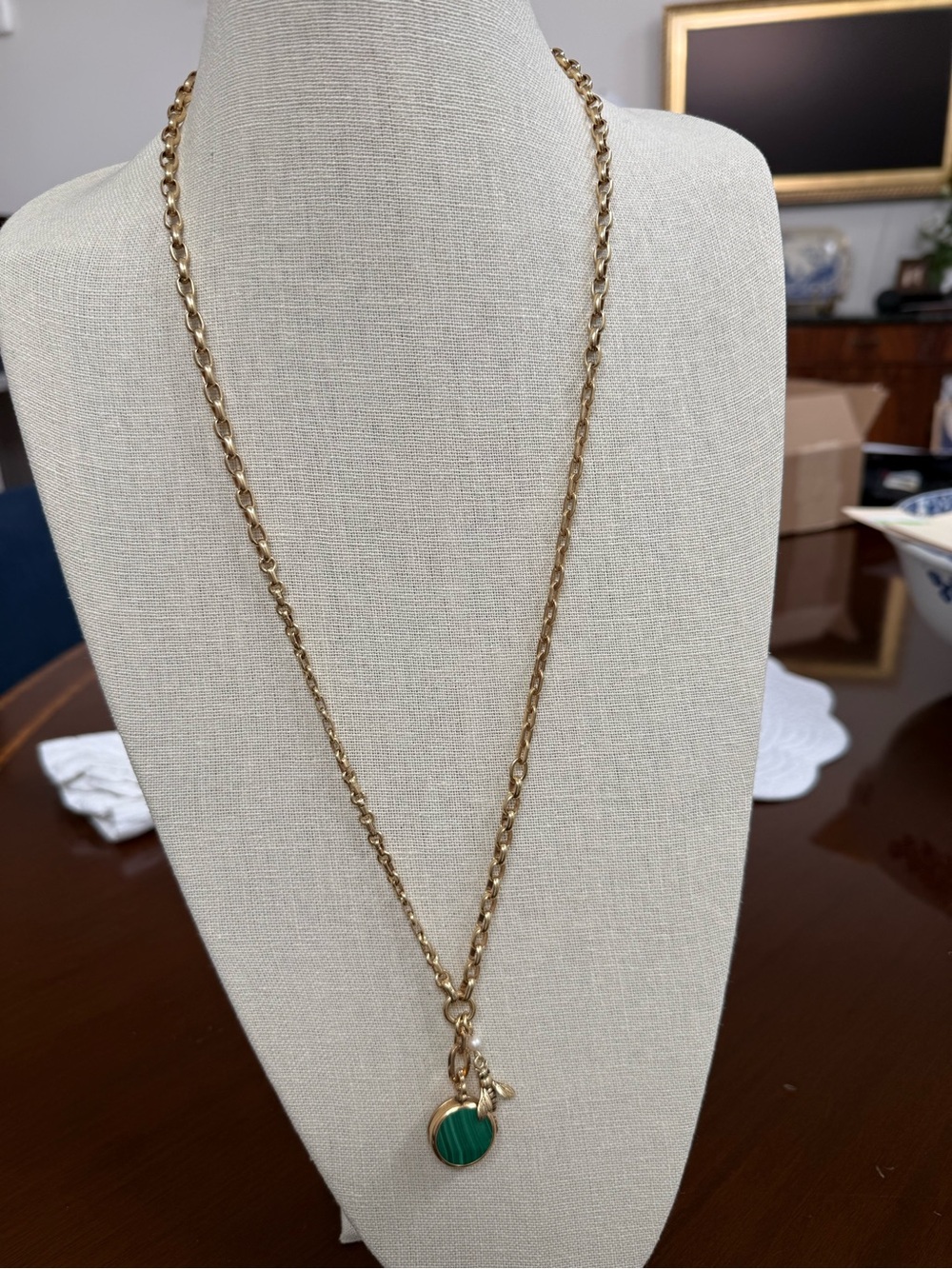 Mignonne Gavigan Gold Chain Necklace with Locket and Charms